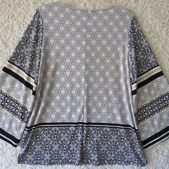 The Limited Collection Women's Boatneck Blouse with Flared Sleeves Medium - Picture 2 of 9